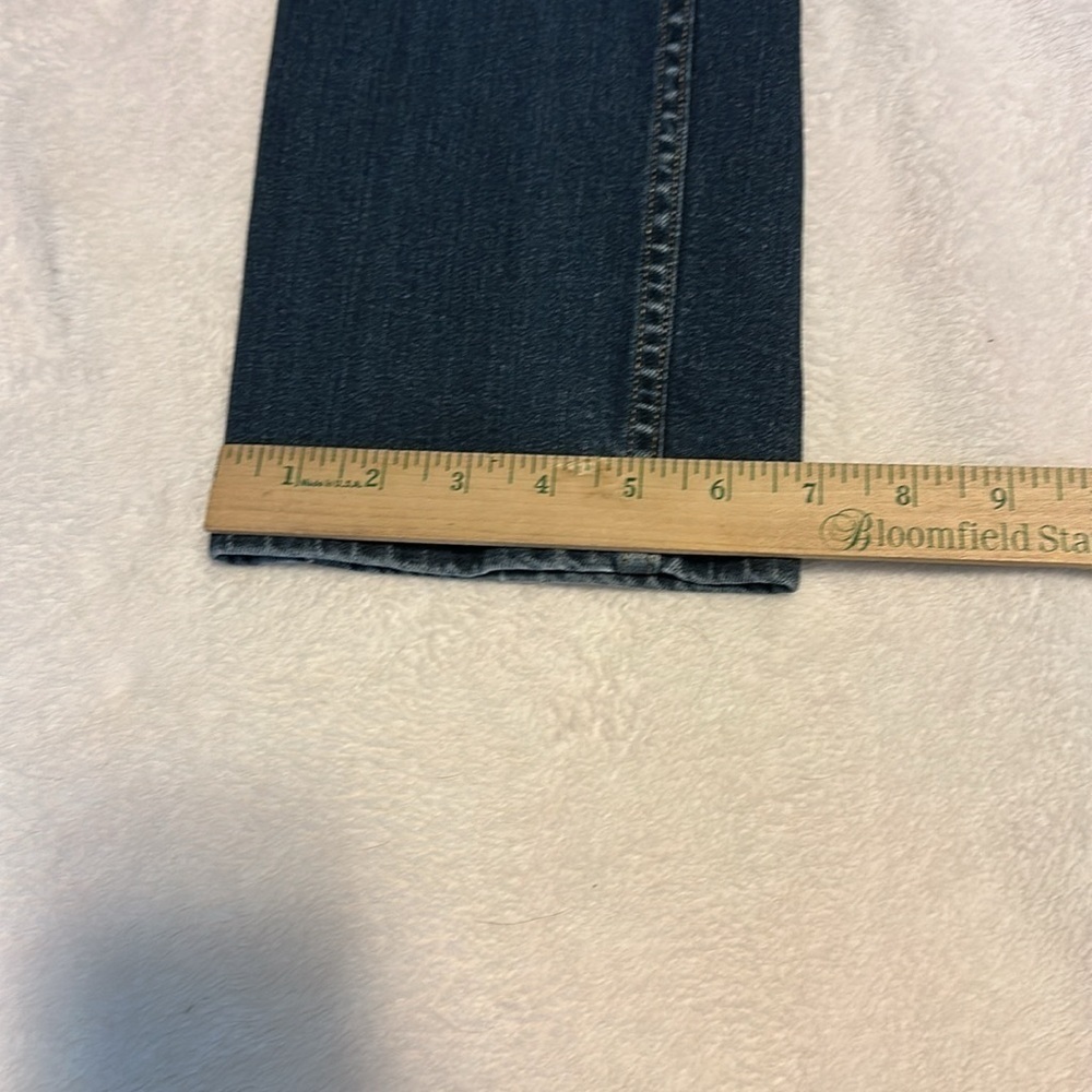 Woolrich Jeans Size 6 Womens Mid Rise Dark Wash Blue Denim Straight - Picture 12 of 13